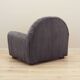 Grey velour armchair, Italian design, 1980s, production: Italy