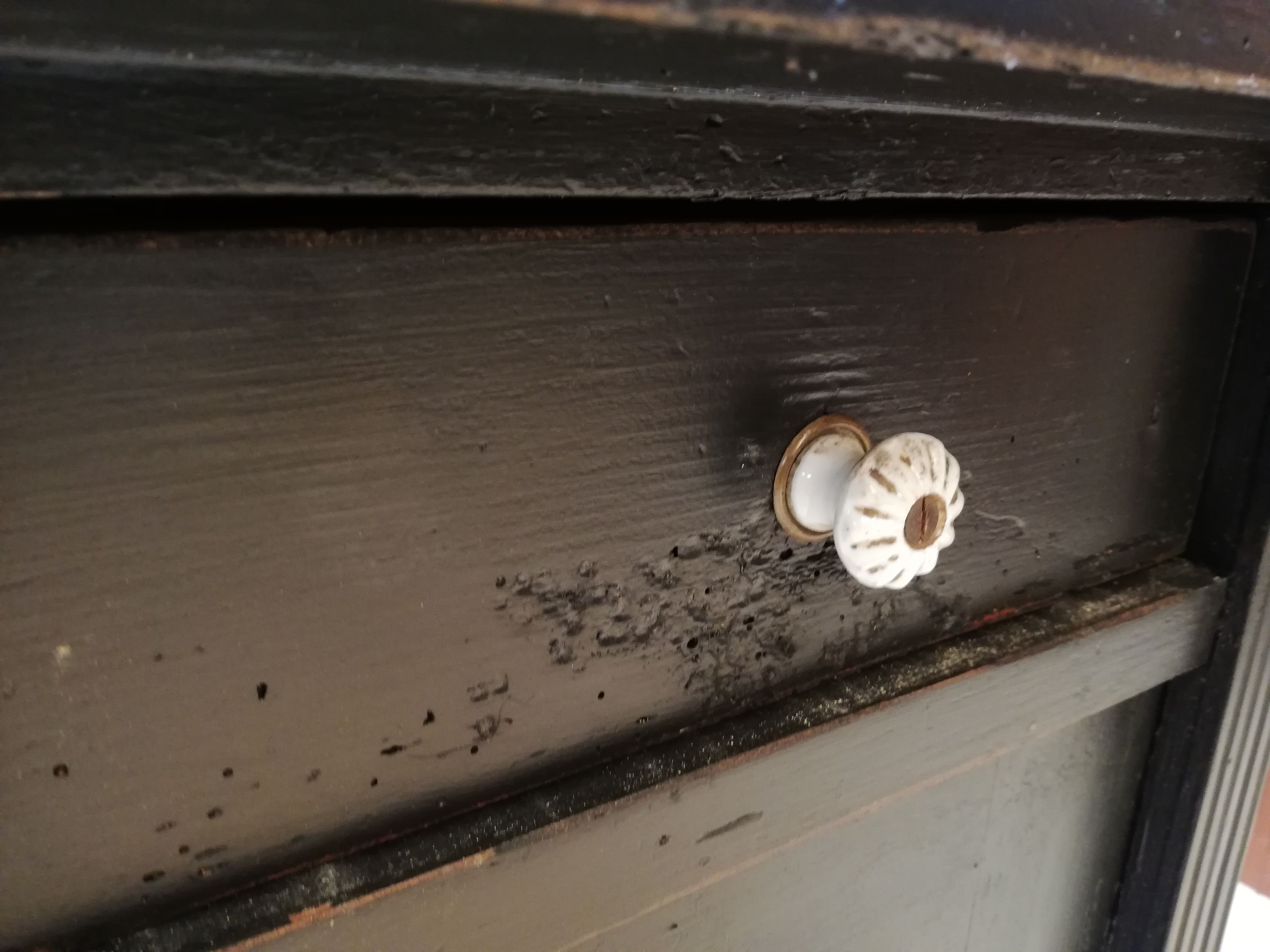 Parisian glazed buffet 2 bodies, vintage, art deco