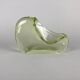 Glass ashtray by Miloslav Klinger for Zelezny Brod Glassworks, 1960's