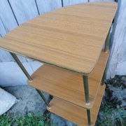 Étagères d'angle 1960 formica 3 plateaux