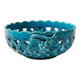 Turquoise cup woven by Émile Tessier in Malicorne.