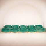 Set of 5 Stropiccio armchairs by Luciano Frigerio for Frigerio di Desio 1975