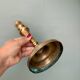Antique brass candlestick (C1)