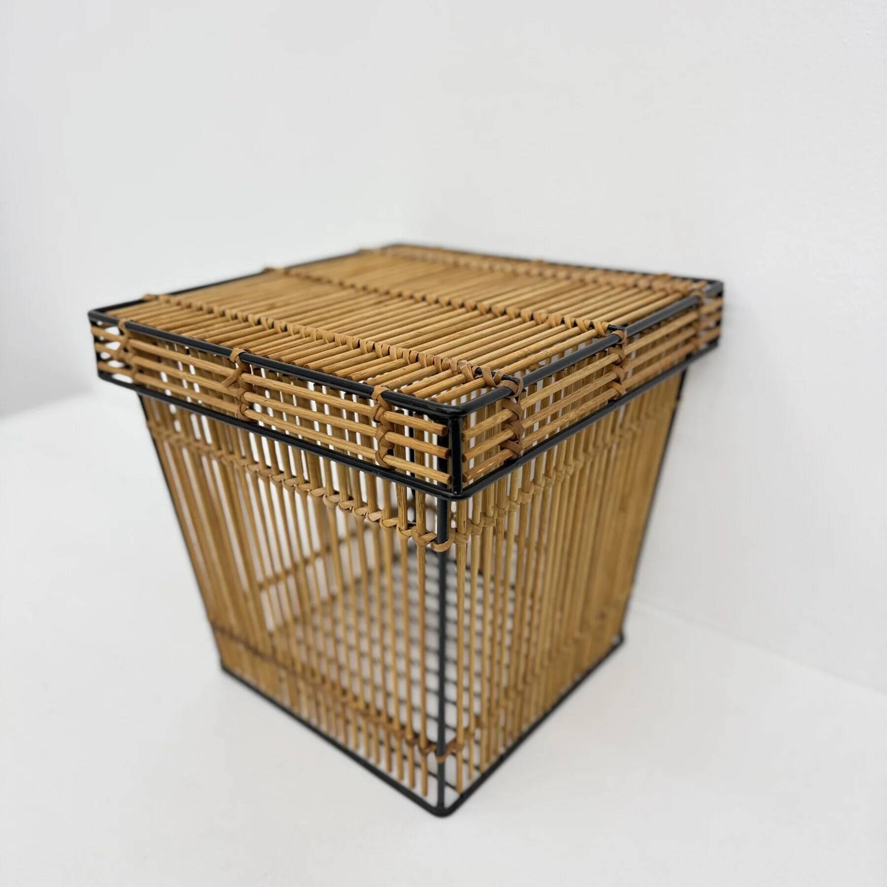 Set of 2 storage baskets by Dirk van Sliedregt for Rohé, Netherlands 1960s