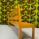 Vintage 1970s children's school bench