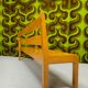 Vintage 1970s children's school bench