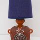 Scandinavian pottery table lamp by Thomas Hellström for Nittsjö, 1970s