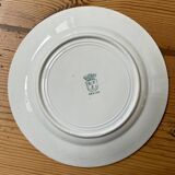 Set of 6 old flat plates Terre de Fer