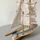 Brick Schooner Giraud Sauveur, wooden dock sailboat, metal keel