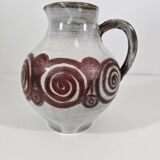 pitcher by Jacques Pouchain in enamelled ceramic by the Dieulefit workshop