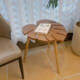 Modern Coffee Table in Leaf Shape, Minimalist Living Room Table, Kitchen and Living Room Furniture