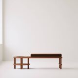 Bancs modernes en bois faits à la main