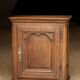 Rare: small piece of solid oak furniture (late 19th century). Bedside table, side table, wardrobe.