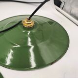 Set of 3 enameled sheet metal pendants