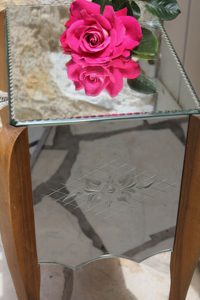 Art deco bedside mirror