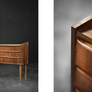 Commode classique en teck scandinave danoise moderne du milieu du siècle, années 1960