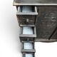Buffet Dogon in carved solid wood - Tribal & Brutalist Style