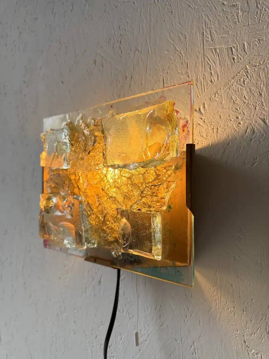 Cosack Leuchten glass mosaic wall lamp horizontal