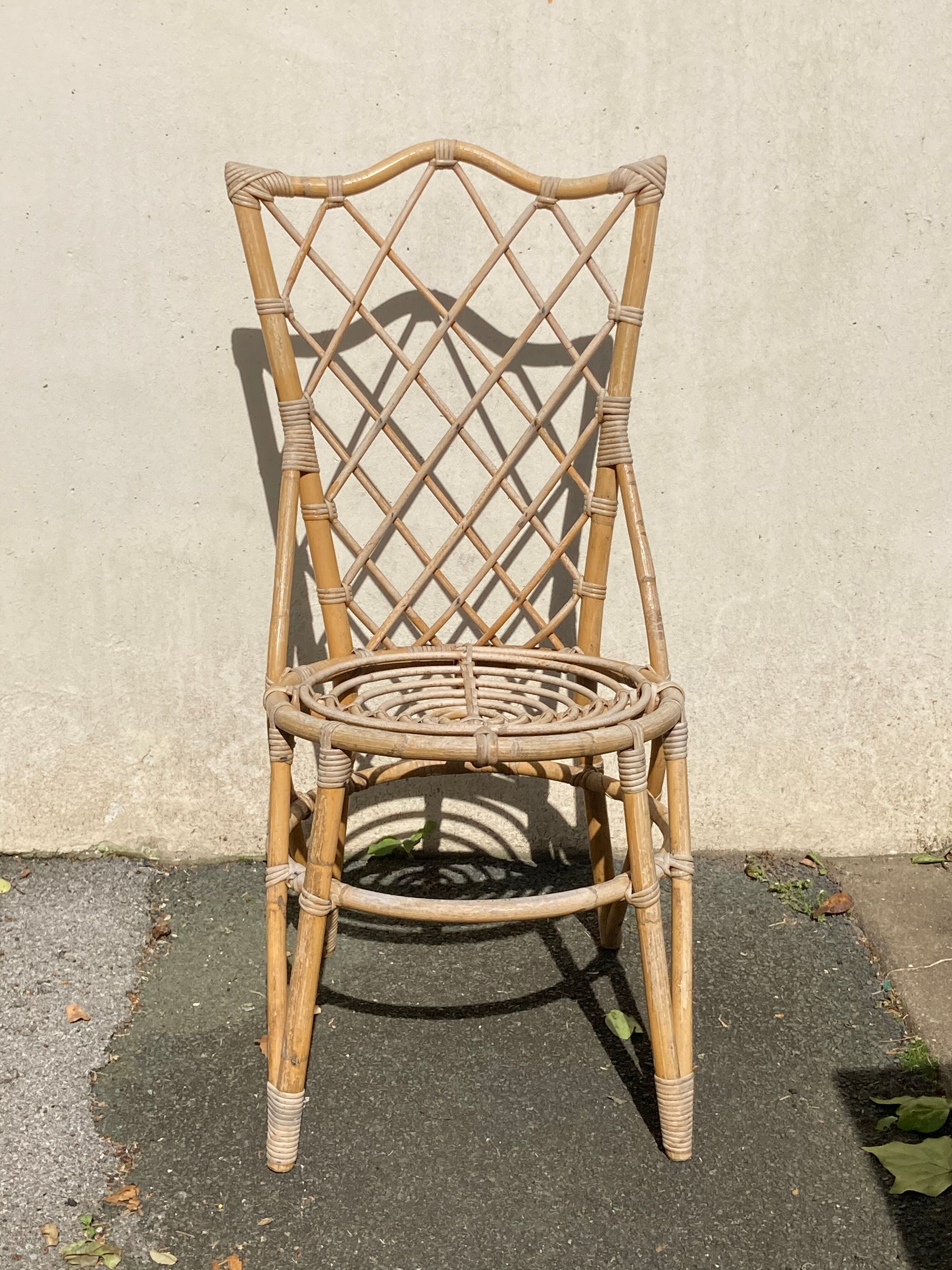 Rattan chair 60s