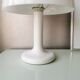 Lampe de table blanche champignon années 1970 âge spatial