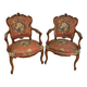 Pair of convertible armchairs