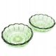 Paire de coupes à dessert Art Déco, verre uranium, Verrerie Niemen, Pologne, années 1930