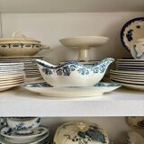 Léon Graves sauce boat in ironstone, "Marie-Louise" service.