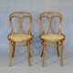 2 Thonet No. 19 chairs with new "oak-style" caning.