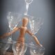 Set 6 crystal walking glasses