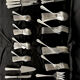 Ercuis cutlery set 131 pieces in metal Louis XV style, rocaille