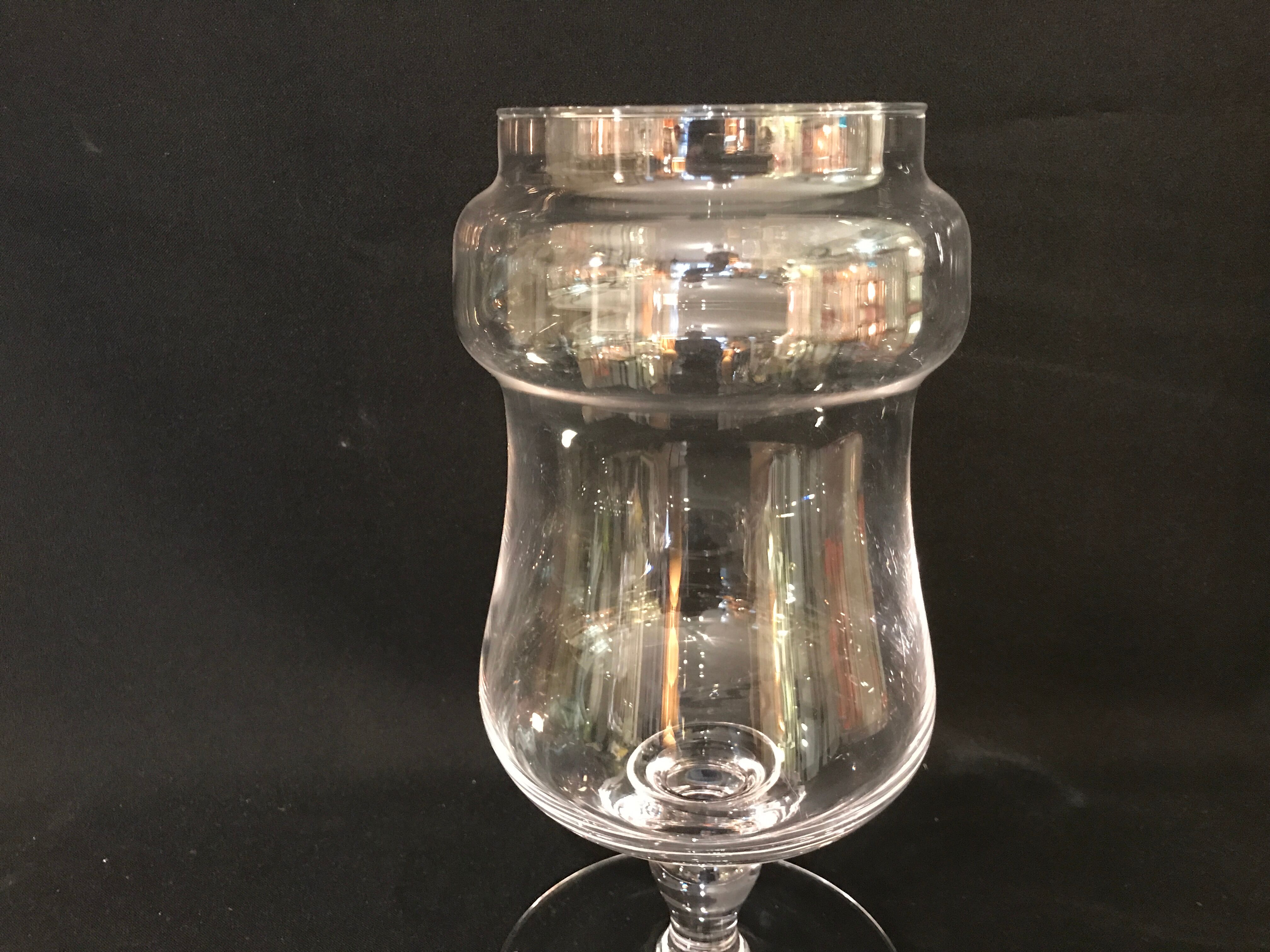 26 cm cut terrarium for plants or vintage candy jar vase pot