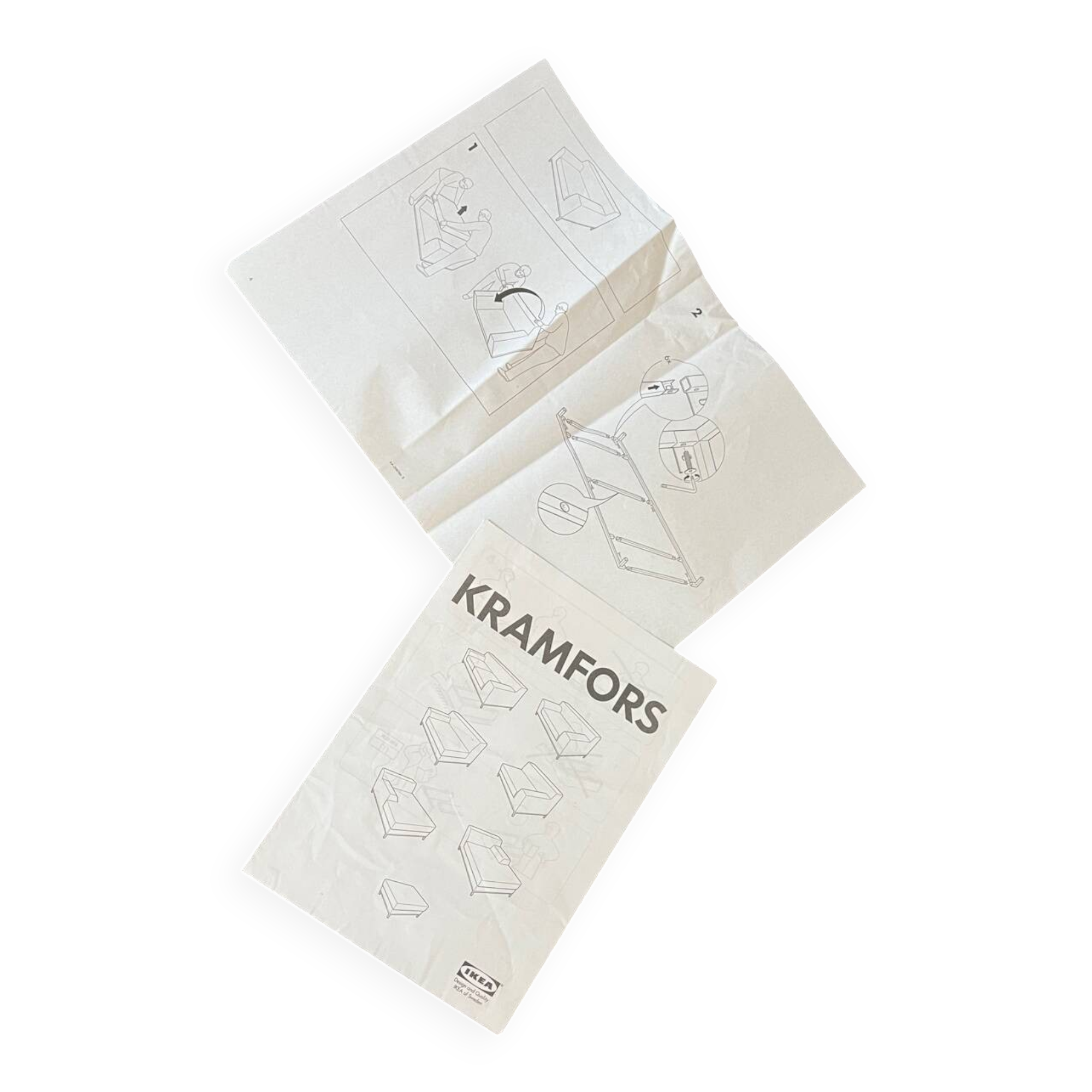 Black leather corner sofa – IKEA KRAMFORS – timeless design