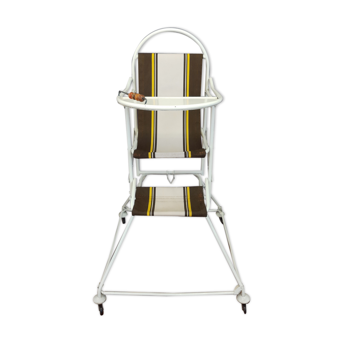 Vintage high-top folding child chair