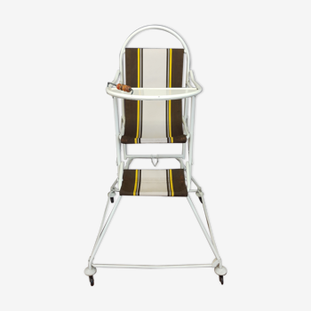 Vintage high-top folding child chair