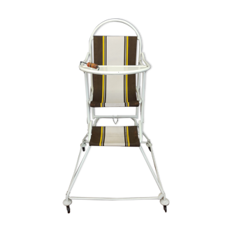 Vintage high-top folding child chair