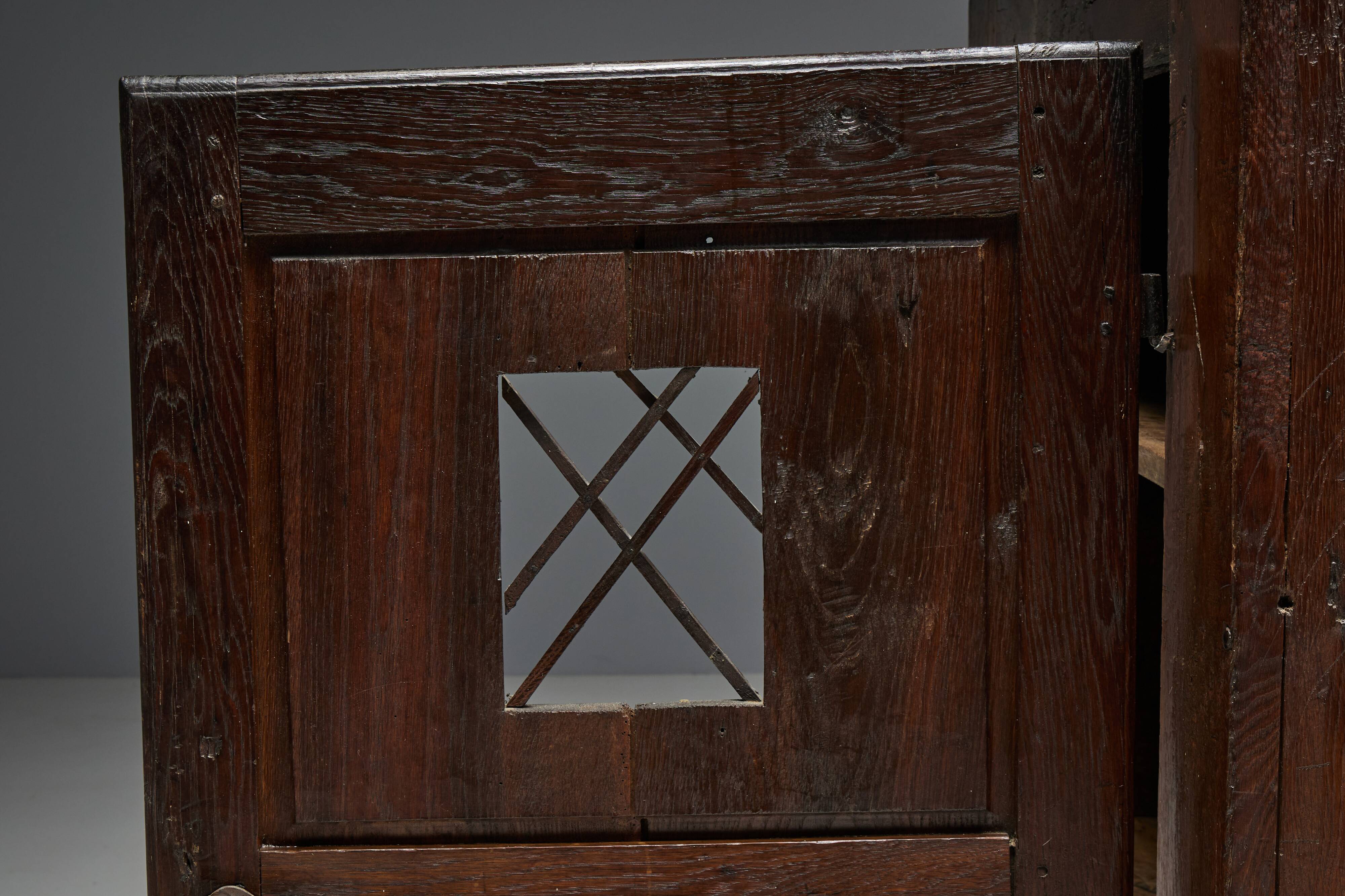 Primitive Wabi Sabi Cabinet, France, 19th Century