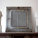Square mirror in chromed steel, Italy 1960