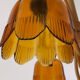 Vintage chandelier with 3 burners in rattan and bamboo