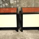 Headboard and bedside tables Pierre Vandel 1980