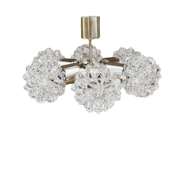 Lustre Spoutnik, Kamenicky Senov, Tchécoslovaquie, années 1970.