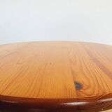 Table basse ronde en pin mobilier Alpin