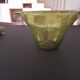 Large blown biot glass salad bowl