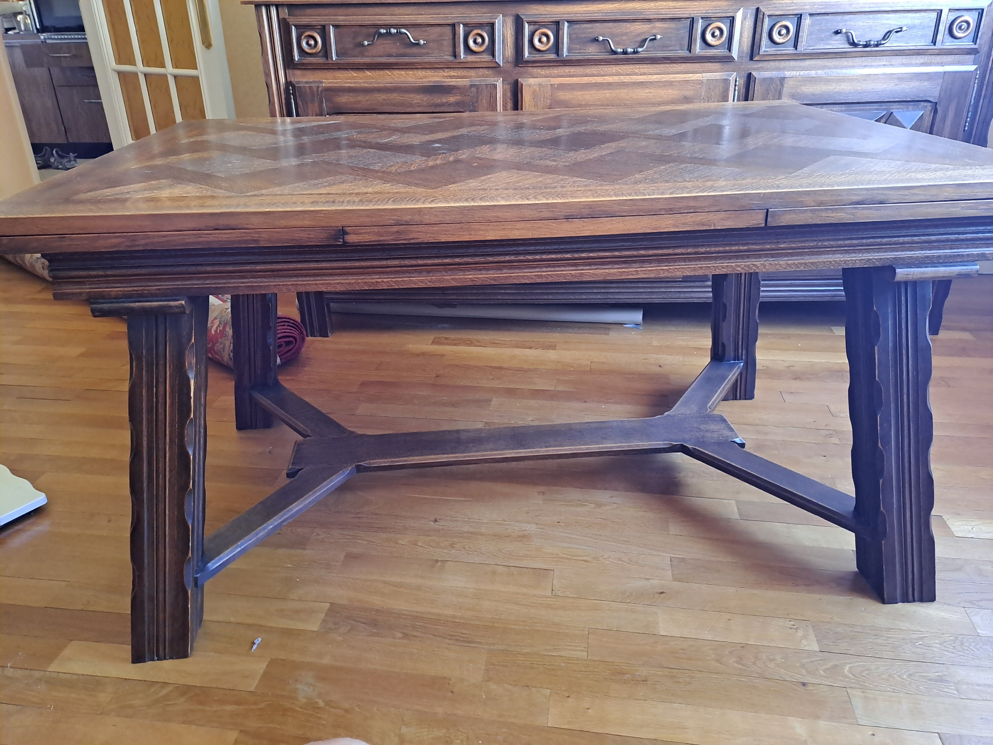 Oak dining table