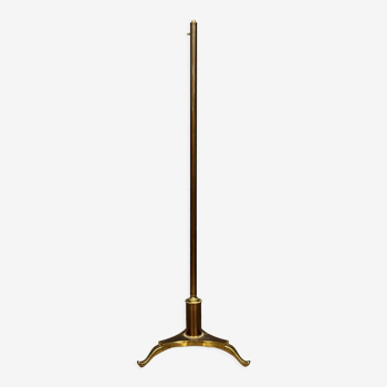 Maison Charles: 50s tripod floor lamp foot in brass and gilded bronze