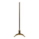 Pied de lampadaire tripode années 50 en laiton et bronze doré, Maison Charles