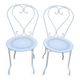 2 Chaises de jardin en fer forgé