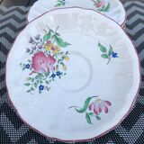 Set of 5 saucers Luneville