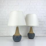Pair of Einar Johansen ceramic table lamps, Soholm, Denmark, 1960s