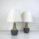 Pair of Einar Johansen ceramic table lamps, Soholm, Denmark, 1960s