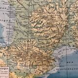 Old geological map of France - 1900